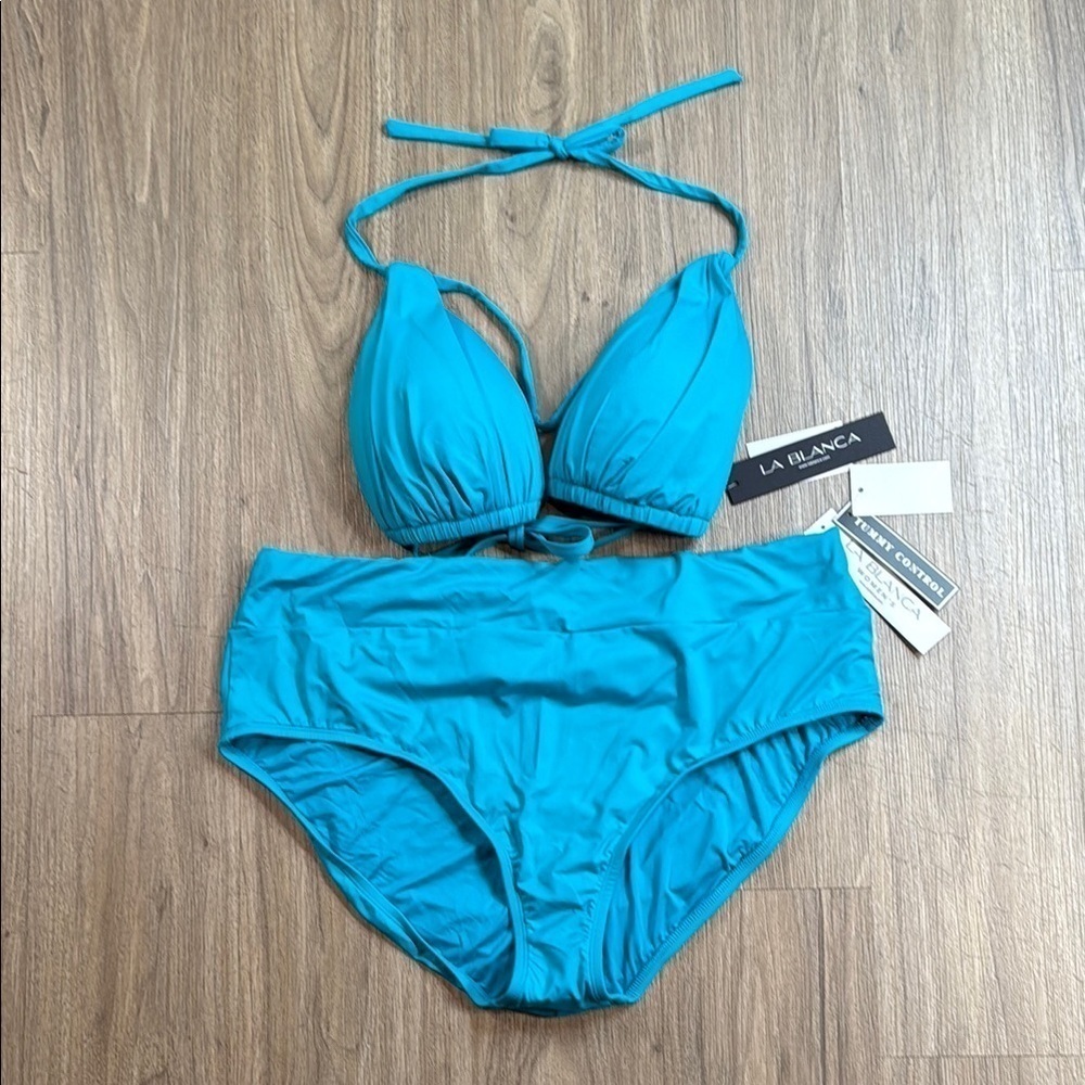 NWT La Blanca Blue Bikini Set